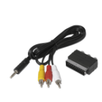 TechniSat 0000/3649 video cable adapter RCA 3 x RCA Black