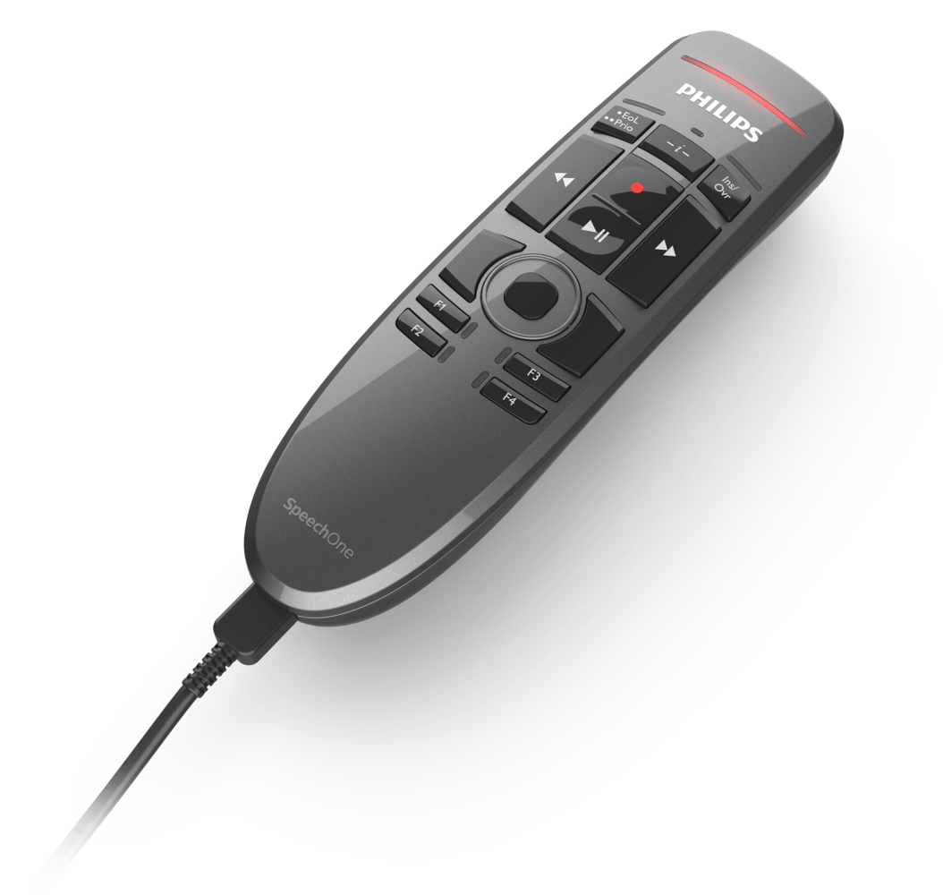 Philips ACC6100 remote control Wired Dictaphone Press buttons