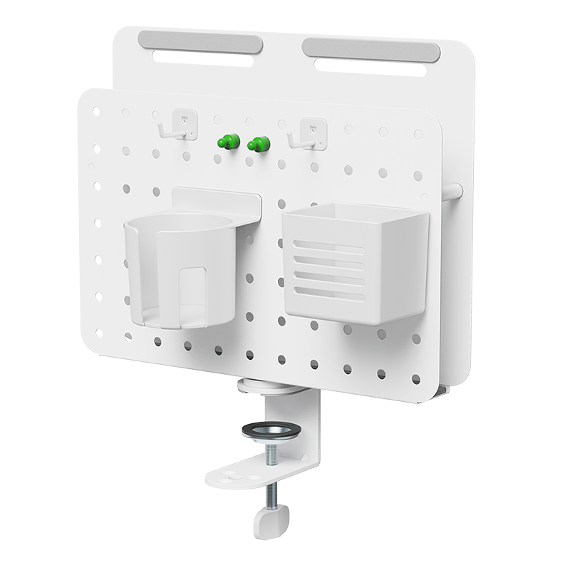 LogiLink Pegboard, Clamp-on, Office, 362x445mm, rotating, white