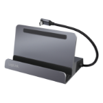 LogiLink UA0408 mobile device dock station Universal Black, Silver