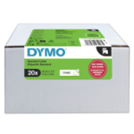 DYMO Authentic D1 Labels | Black Print on White | 12mm x 7m | Self-Adhesive Labels for LabelManager Label Printers | 20 Count