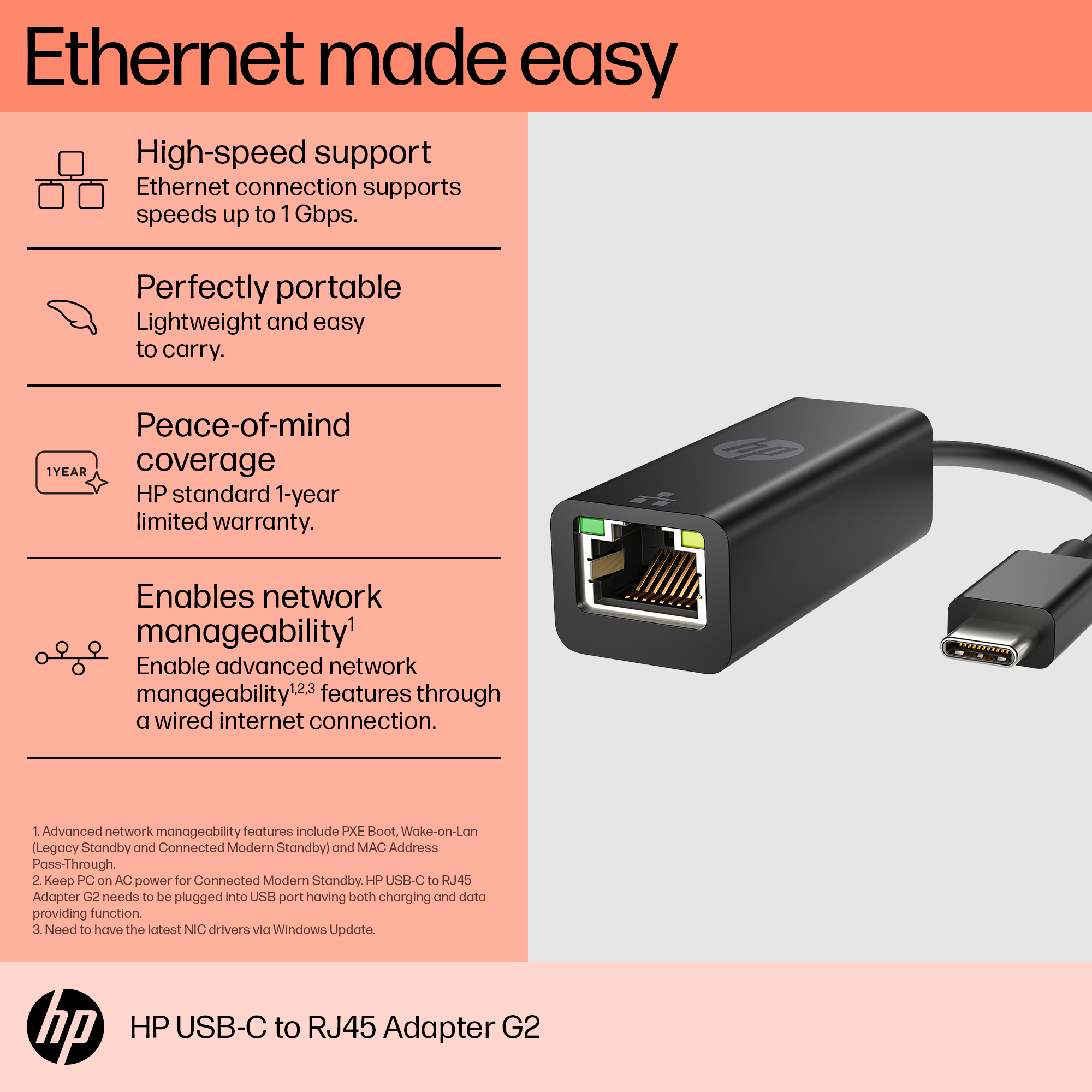 Hp Usb C To Rj Adapter G Interface Cards Adapter Rj In