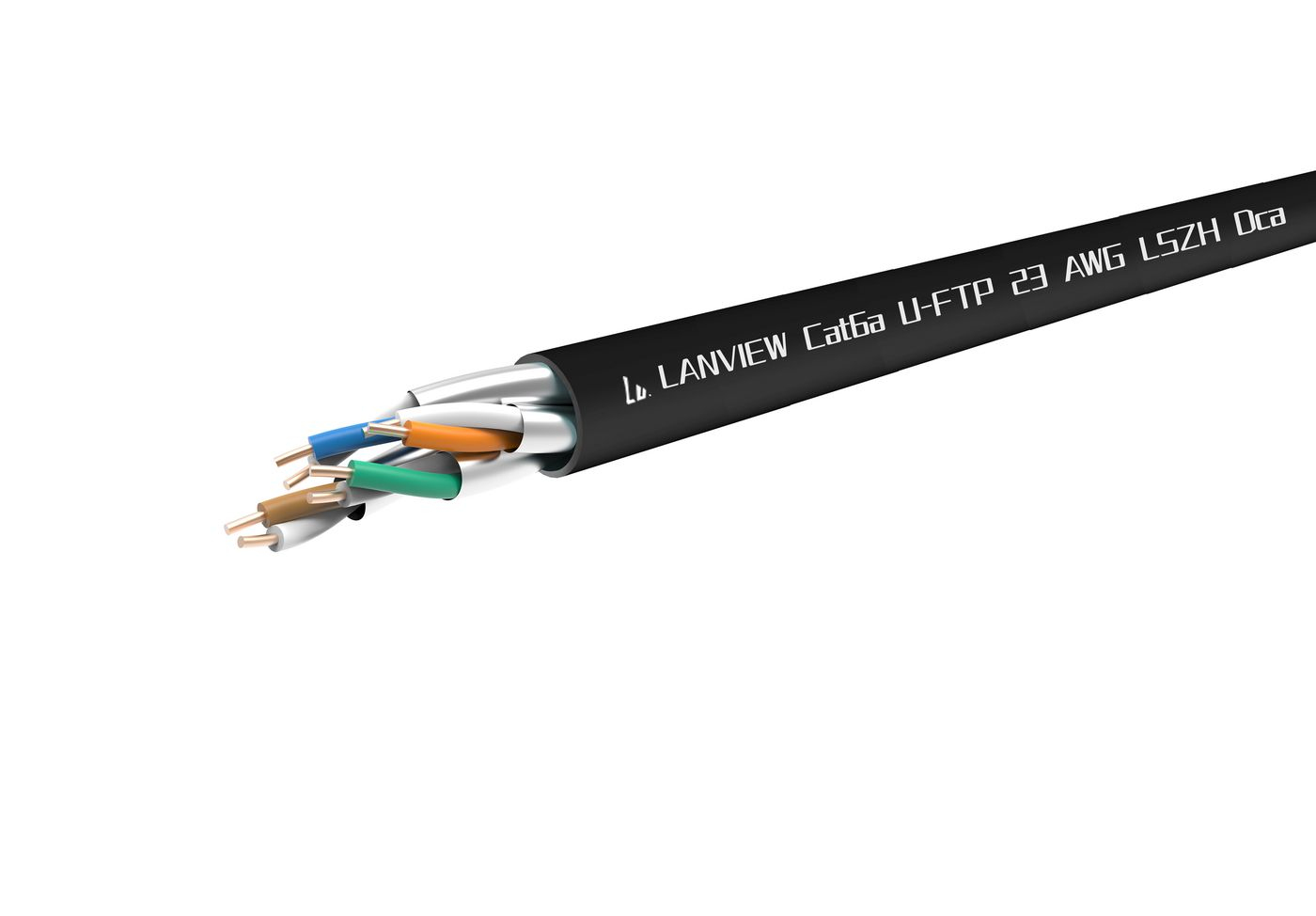 Lanview LVN122433 networking cable Black 305 m Cat6a U/FTP (STP)