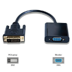 Microconnect DVIDVGA video cable adapter 0.25 m DVI-D VGA (D-Sub) Black