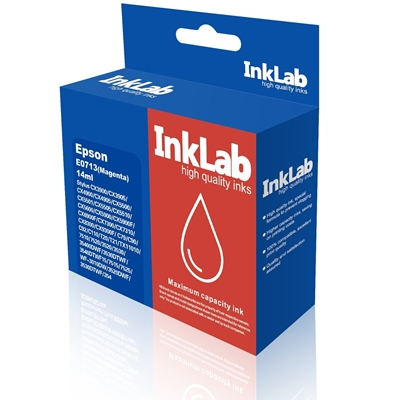 E0713 INKLAB 713 Epson Compatible Magenta Replacement Ink