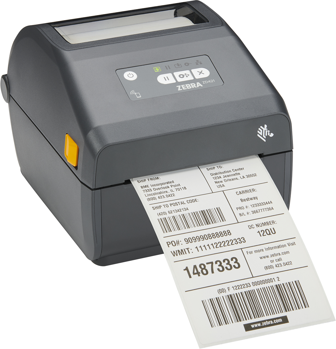 Image of Zebra ZD421 label printer Thermal transfer 300 x 300 DPI 305...