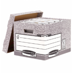 Fellowes Bankers Box System Heavy Duty R-Kive Storage Box Board Grey (Pack 10) 81801