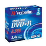 Verbatim DVD+R Double Layer 8.5 Gb 2.4x AdvAZO 5 Pack Jewel Case  Chert Nigeria