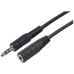 4XEM 3.5mm/3.5mm, 10ft audio cable 118.1" (3 m) Black