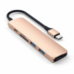 Satechi ST-SCMA2G notebook dock/port replicator Wired USB 3.2 Gen 1 (3.1 Gen 1) Type-C Gold