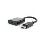 Gembird AB-DPM-HDMIF-002 video kabel adapter 0,1 m DisplayPort HDMI Zwart