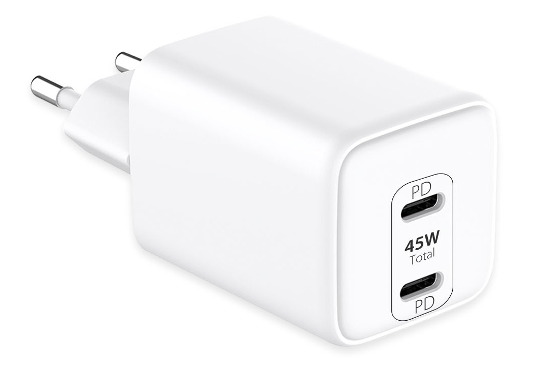 EU Product - USB-Wandladegert Dual Power USB-C 45 W - Adapter thumbnail