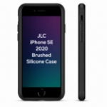 JLC Brushed Silicone Case for Apple iPhone SE (2020 / 2022) - Black
