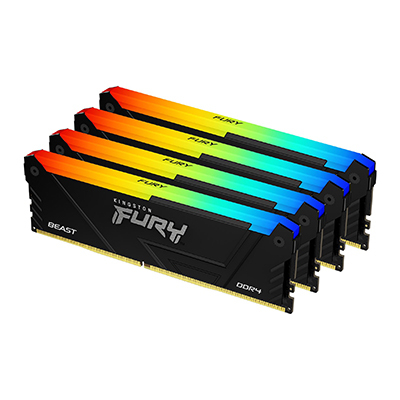 Image of Kingston Technology FURY 32GB 2666MT/s DDR4 CL16 DIMM (Kit of 4)...