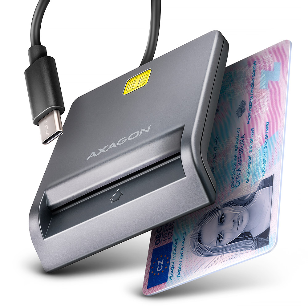 EU Product - CRE-SM3TC USB-C Kartenleser - 1.2m Kabel - Card-Reader - SmartMedia Card (SM/SSFDC)