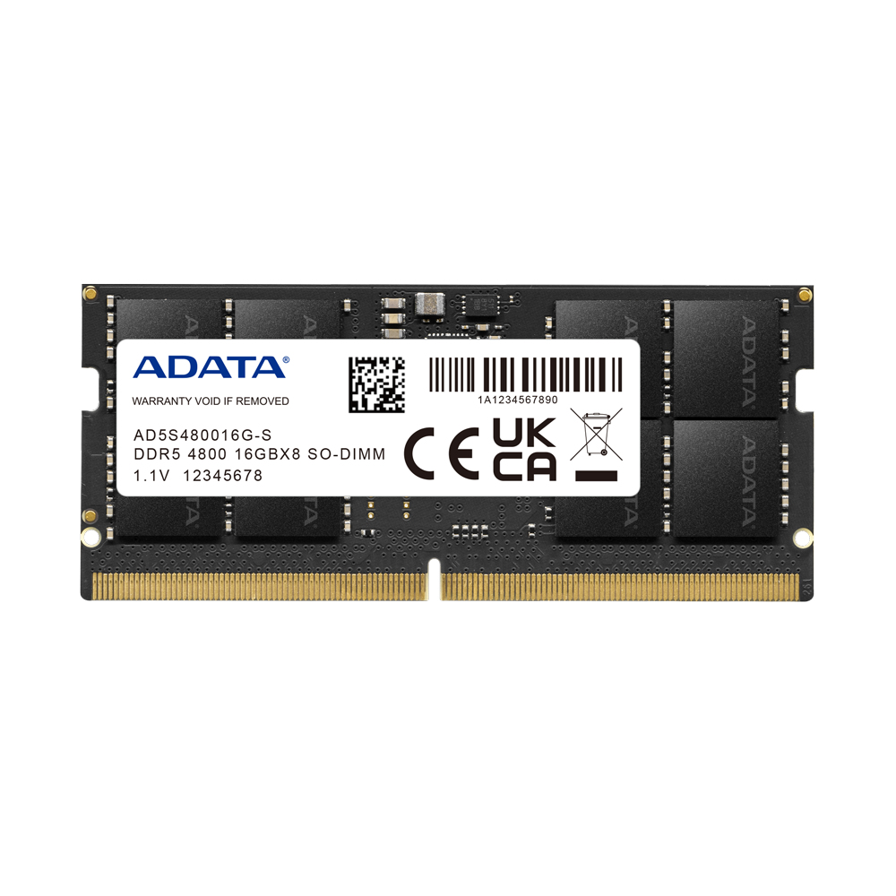 Image of ADATA AD5S480016G-S memory module 16 GB 1 x 16 GB DDR5 4800 MHz ECC