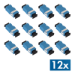 LogiLink Fiber Adapter SC Simplex, 12 pieces, without flange, blue