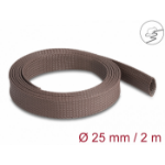 DeLOCK Braided Sleeve rodent resistant stretchable 2 m x 25 mm brown