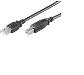 Image of Microconnect USBAB5B USB cable 5 m USB 2.0 USB A USB B Black
