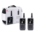 Midland 777PRO Business PMR Radios Valibox includes 2x Earphones, 2x Lanyards & Carry Case