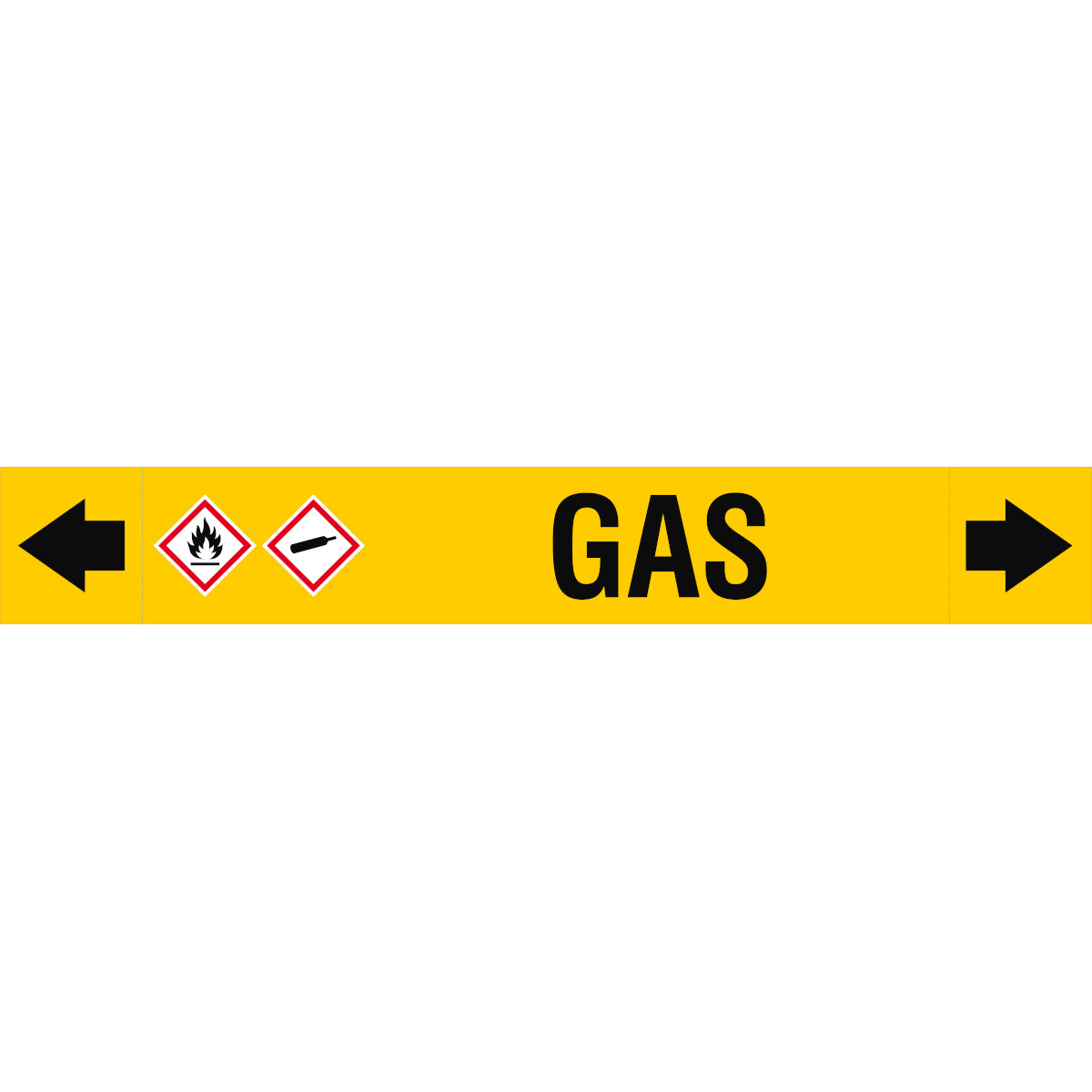 Brady ASMEPM-100X690MM-GAS self-adhesive label Rectangle Permanent Black, Yellow 1 pc(s)