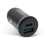 InLine USB car charger power-adapter power delivery, USB-A + USB-C, black