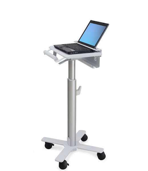 Image of Ergotron StyleView Laptop Cart, SV10 Aluminium, White Multimedia cart