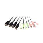 ATEN USB met 2 poorten 4K HDMI-kabel KVM-schakelaar met externe poortselectieknop