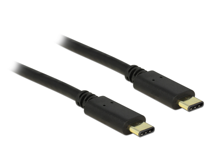 Image of DeLOCK 2m, 2xUSB2.0-C USB cable USB 2.0 USB C Black