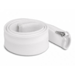 DeLOCK Braided Sleeve with zip fastener heat-resistant 1 m x 50 mm white