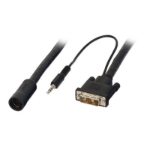 Lindy 37318 KVM cable Black 0.25 m