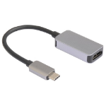 Prokord UTC-UH-AL videokabeladapter USB Type-C HDMI Svart, Silver