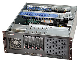 Image of Supermicro SuperChassis 842XTQC-R804B Rack Black 800 W
