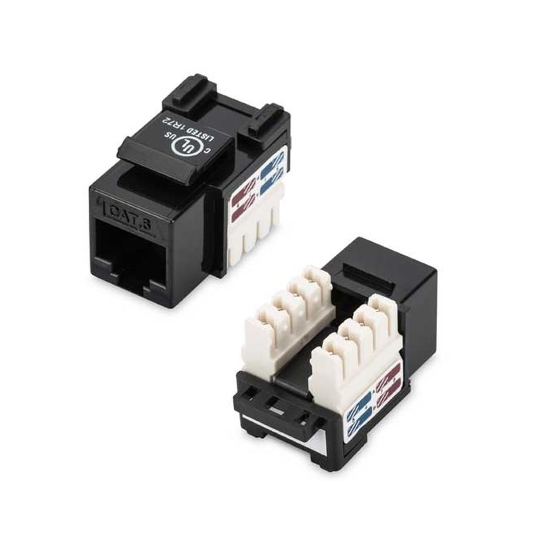 FDL CAT.6 UTP KEYSTONE JACK LSA IDC PUNCH DOWN MODULE - BLACK