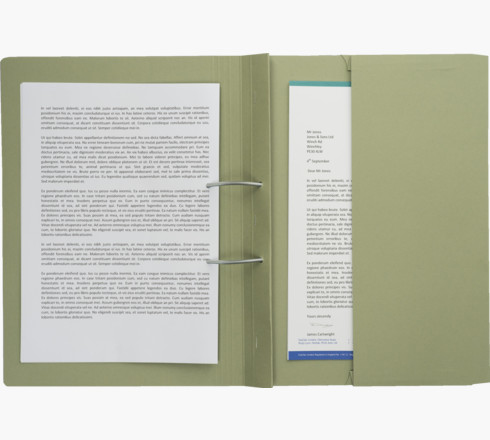 Image of Exacompta TPFM-GRNZ folder Manila hemp Green A4