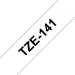 Brother TZE-141 etikett-tejp Svart på transparent