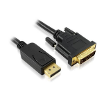 4Cabling 1m DisplayPort Male to DVI-D Male Cable: Black