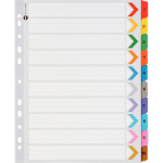 MARBIG DIVIDERS INDEX EXTRA WIDE A4 COLOUR 1-10 TAB