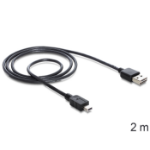DeLOCK 85554 USB cable USB 2.0 2 m USB A Mini-USB B Black