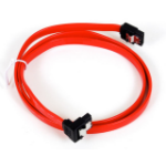 Sharkoon SATA 2 Cable with latch, 50 cm, angled SATA cable 0.5 m Red