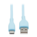 Tripp Lite U038AB-003-S-LB USB cable USB 2.0 35.8" (0.91 m) USB A USB C Blue