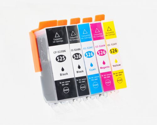 CTS Compatible Canon PGI-525/CLI-526 Multipack 5 Inkjets