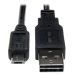 Tripp Lite UR050-001 USB cable USB 2.0 11.8" (0.3 m) USB A Micro-USB B Black