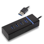 Microconnect USB3.0HUB4X interface hub USB 3.2 Gen 1 (3.1 Gen 1) Type-A 5000 Mbit/s Black