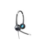 Cisco Headset 522, Wired Dual On-Ear 3.5 mm Headset with USB-C Adapter, Charcoal, 2-Year Limited Liability Warranty (CP-HS-W-522-USBC)