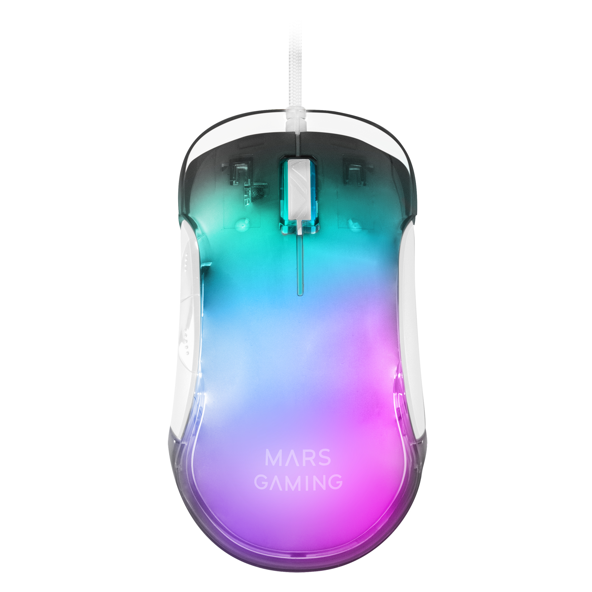 Mars Gaming MMGLOW Chroma-Glow RGB Gaming Mouse Mirror Finish Ultra-Li