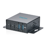 Digitus USB 3.2 Gen 1 Compact Industrial Hub, 4-Port USB Type-C 5000 Mbit/s Zwart