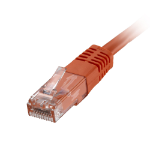 Cablenet CNL 100PK 1M C6 Or UTP PVC 24AWG FMB networking cable Orange Cat6 U/UTP (UTP)