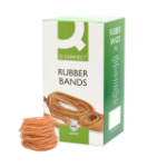 Q-CONNECT Rubber bands Natural – No. 18 (1.5x80mm) – Box 500g