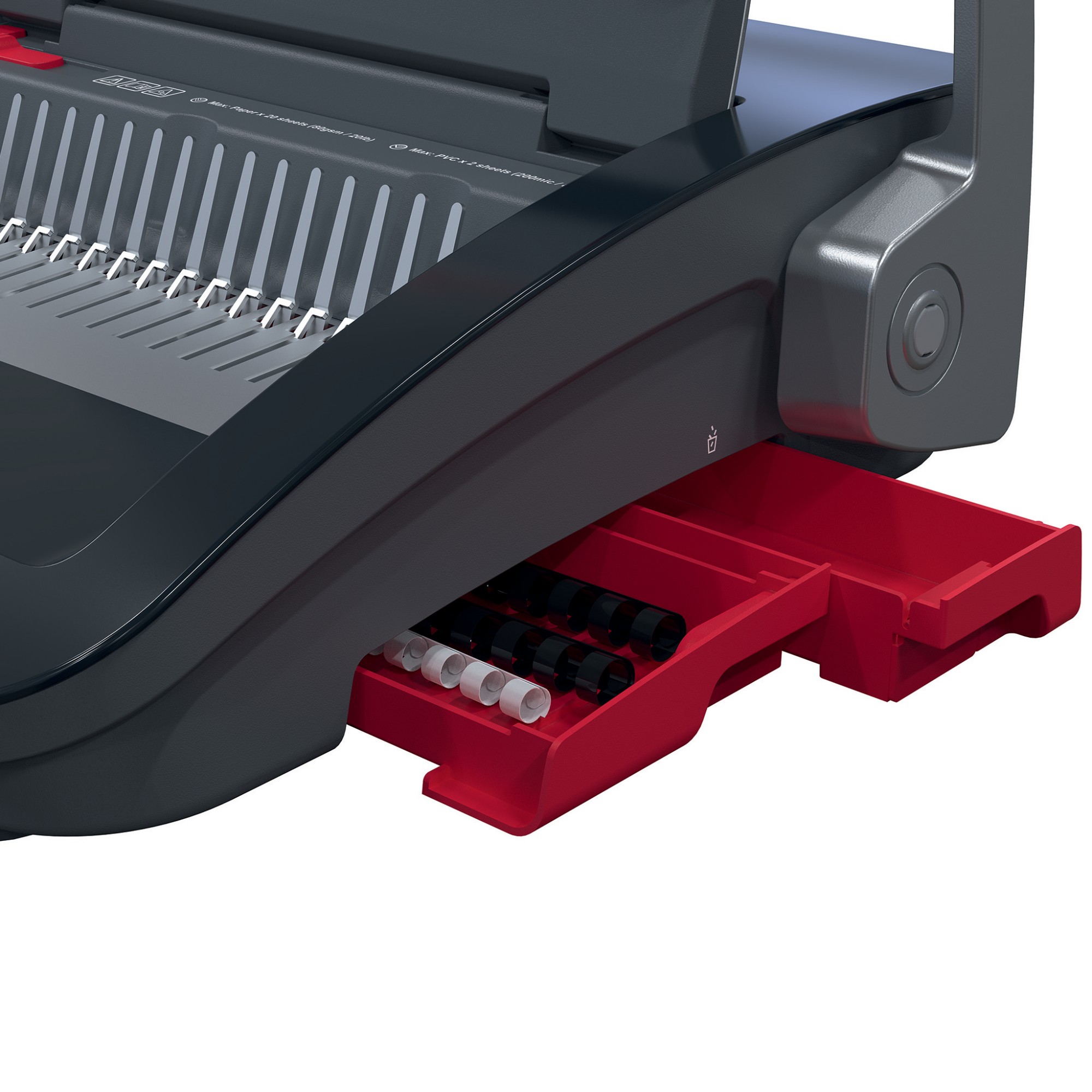 GBC CB25 Manual Comb Binding Machine Black/Red 4410063